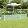 vidaXL Vidaxl Jardinière Vert 240 X 80 X 45 Cm Acier