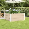 vidaXL Jardinière Ivoire 100 x 100 x 45 cm Acier