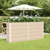 vidaXL Jardinière Ivoire 160 x 40 x 75 cm Acier