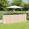 vidaXL Jardinière Ivoire 160 x 40 x 75 cm Acier