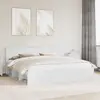 vidaXL Cadre de lit avec tête de lit Blanc 200 x 200 cm Pin massif