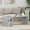 vidaXL vidaXL Table basse Gris béton 90 x 45 x 35 cm Bois d'ingénierie