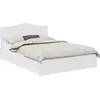 vidaXL Lit de Rangement Blanc 140 x 190 cm Bois d'ingénierie