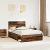 vidaXL Cadre de lit Bois ancien 120 x 190 cm Pin massif