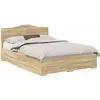 vidaXL Cadre de lit Chêne Sonoma 150 x 200 cm Bois d'ingénierie