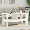 vidaXL vidaXL Table basse Blanc 90 x 50 x 45 cm Bois d'ingénierie