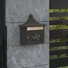 vidaXL Boîte aux lettres murale avec porte Bronze 40.5 x 15.5 x 44 cm