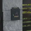 vidaXL Boîte aux lettres murale Vert 29 x 13 x 41 cm Aluminium coulé