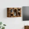 vidaXL Armoire suspendue Chêne fumé 60 x 20 x 40 cm Bois d'ingénierie