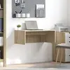 vidaXL Bureau mural Chêne Sonoma 80 x 45 x 30 cm Bois d'ingénierie