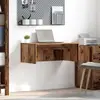vidaXL Bureau mural Bois Ancien 80 x 45 x 30 cm Bois d'ingénierie