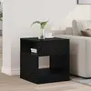vidaXL Table d'appoint Chêne noir 40,5 x 40 x 45 cm Bois d'ingénierie
