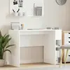 vidaXL Bureau Blanc 109 x 50 x 78 cm Bois d'ingénierie