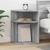 vidaXL Vidaxl Table D'appoint Gris Sonoma 39,7 X 39,7 X 60 Cm