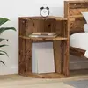 vidaXL vidaXL Table d'appoint Bois ancien 39,7 x 39,7 x 60 cm