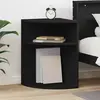 vidaXL Table d'appoint Noir 39,7 x 39,7 x 60 cm Bois d'ingénierie
