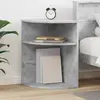 vidaXL vidaXL Table d'appoint Gris béton 39,7 x 39,7 x 60 cm