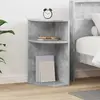 vidaXL vidaXL Table d'appoint Gris béton 29,6 x 29,6 x 60 cm