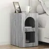 vidaXL Table de chevet 2 pcs Gris Sonoma 29,5 x 35 x 50 cm