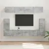 vidaXL vidaXL Ensemble meuble TV 5 pcs Gris béton Bois d'ingénierie