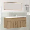 vidaXL Cabinet de salle de bain Chêne artisanal 100 x 38,5 x 46 cm