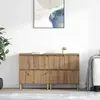 vidaXL Buffets 2 pcs Chêne artisanal 60 x 35 x 70 cm Bois d'ingénierie