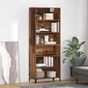 vidaXL Haut Armoire Bois Ancien 69,5 x 34 x 180 cm Bois d'ingénierie