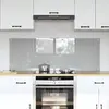 vidaXL Protection de cuisine 2 pcs Gris clair 70 x 50 cm verre trempé