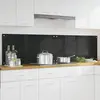 vidaXL Protection de cuisine Noir 100 x 50 x 0.8 cm verre trempé
