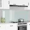 vidaXL Protection de cuisine Blanc 80 x 60 x 0.8 cm verre trempé