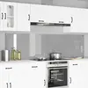 vidaXL Protection de cuisine 2 pcs Gris clair 110 x 60 cm verre trempé