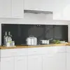 vidaXL Protection de cuisine 2 pcs Gris foncé 100 x 50 cm verre trempé