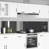 vidaXL Protection de cuisine 2 pcs Gris foncé 120 x 50 cm verre trempé
