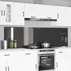 vidaXL Protection de cuisine 2 pcs Gris foncé 110 x 60 cm verre trempé