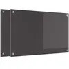 vidaXL Protection de cuisine 2 pcs Gris foncé 80 x 50 cm verre trempé