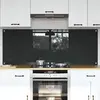 vidaXL Protection de cuisine 2 pcs Gris foncé 80 x 60 cm verre trempé