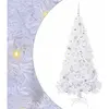 vidaXL Sapin de Noël artificiel avec 300 LED Blanc 180 cm PVC et Acier