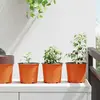 vidaXL Pot à fleurs 200 pcs Céramique Ø 15 x 12,5 cm Plastique