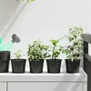 vidaXL Pot à fleurs 50 pcs Noir Ø 15 x 12,5 cm Plastique