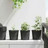 vidaXL Pot à fleurs 100 pcs Noir Ø 15 x 12,5 cm Plastique