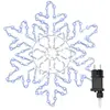 vidaXL Flocon de Noël avec 156 LED Bleu 55,5 x 55,5 x 0,75 cm PVC