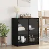 vidaXL Meuble d'appoint Chêne noir 68 x 37 x 75,5 cm Bois d'ingénierie