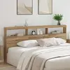 vidaXL Tête de lit Chêne artisanal 220 x 17 x 102 cm Bois d'ingénierie