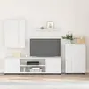 vidaXL Ensemble de meuble TV 4 pièces 4 pcs Blanc Bois d'ingénierie