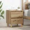 vidaXL Armoire de lit avec tiroir Chêne artisanal 40 x 35 x 50 cm
