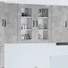 vidaXL Meuble mural de cuisine 2 pcs Gris béton 40 x 31 x 80 cm