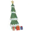 vidaXL Sapin de Noël lumineux avec 3 boîtes-cadeaux 2D blanc chaud