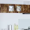 vidaXL Meuble mural de cuisine avec étagère Chêne fumé 40 x 31 x 40 cm