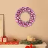 vidaXL Couronnes de Boules de Noël 2 pcs Rose 33 x 33 x 7 cm