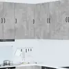 vidaXL Meuble mural de cuisine avec porte Gris béton 57 x 57 x 100 cm
